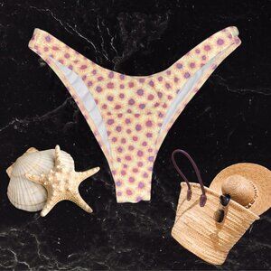 Motel RocksDaisy Print Bikini Bottom XS Retro Floral Swim